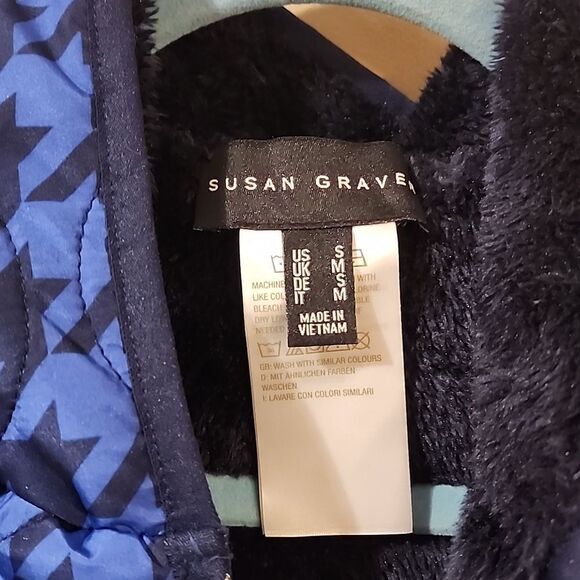 Susan Graver fleece lined hoodie jacket size small NWOT - Picture 3 of 7